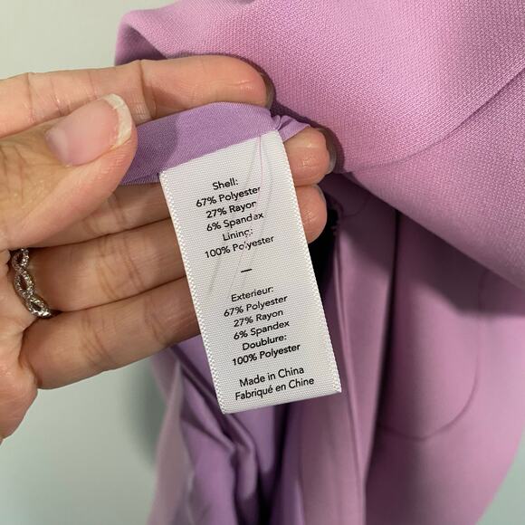 Likely Women Lilac Sleeveless V-neck Long Georgina Sheath Dress Size 2 - Picture 6 of 8